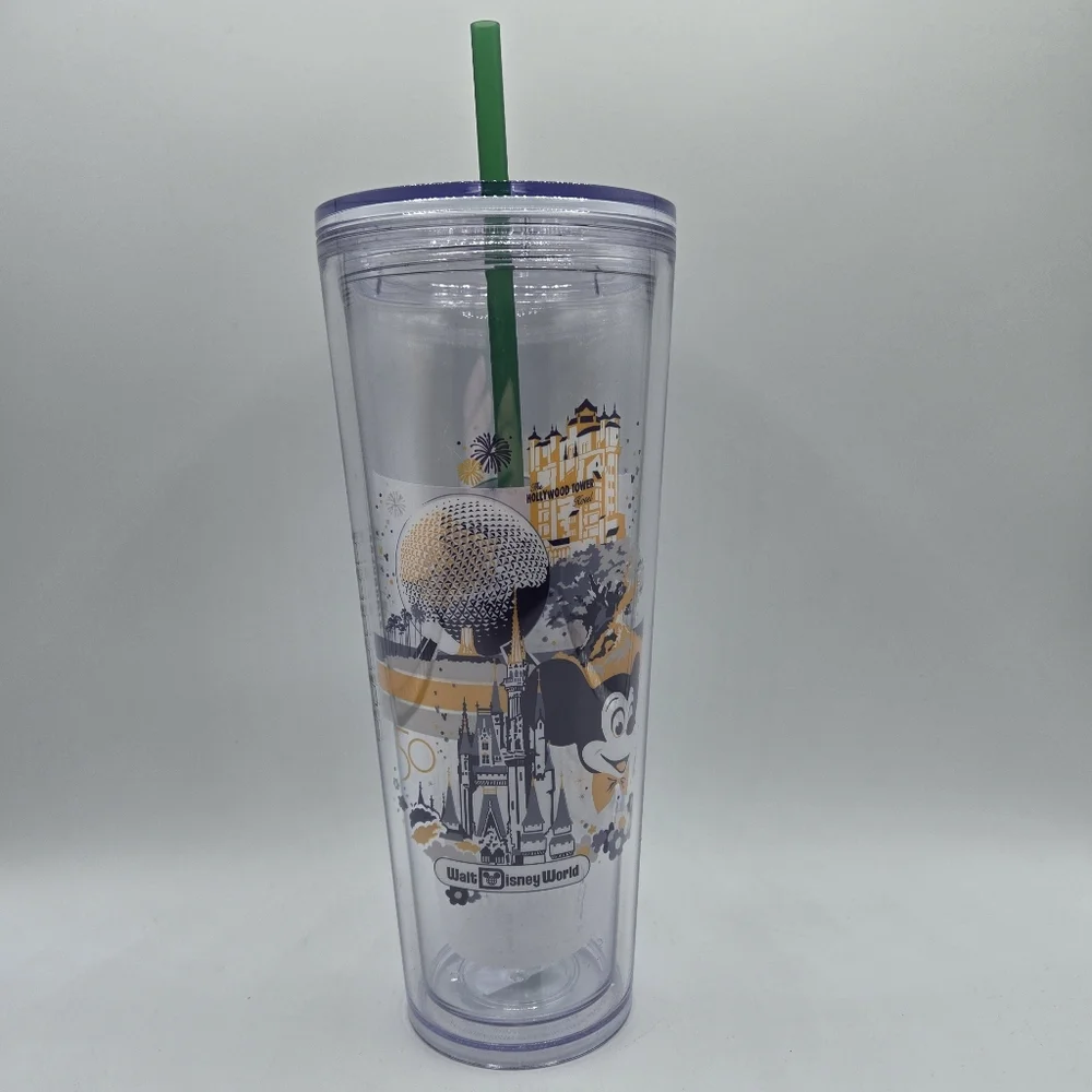 Starbucks Disney world Retro 50th Anniversary venti Cold Cup Tumbler with Straw